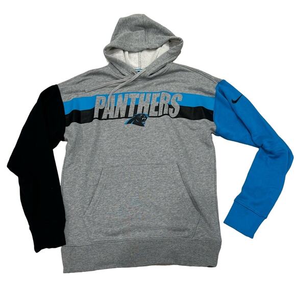 Nike Carolina Panthers NFL Football Athletic Sweatshirt Hoodie, Men’s Size SMALL - Picture 1 of 8
